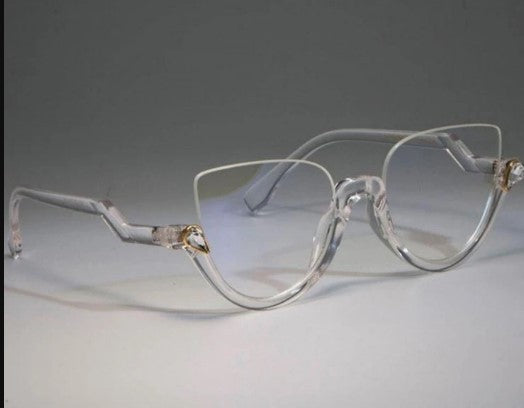 Gafas de sol retro de medio marco de diamante de PC al por mayor